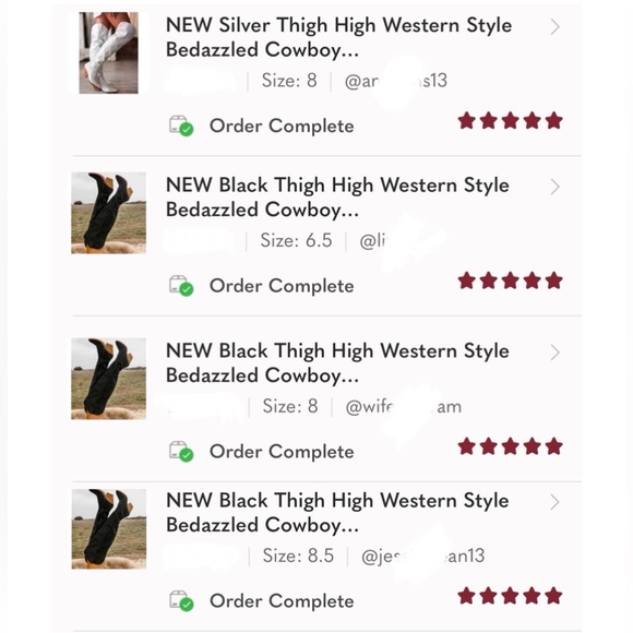 NEW Silver Thigh High Western Style Bedazzled Cowboy
Boots - Picture 13 of 14